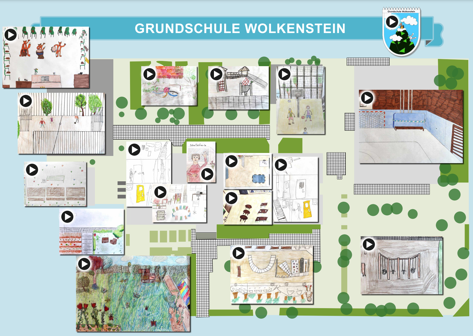 Wolkenstein Landkarte mit Videos